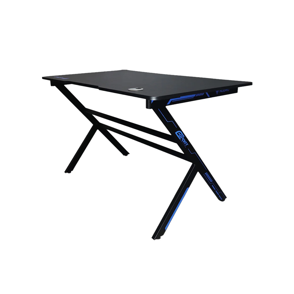 JIBGO - จิ๊บโก จำหน่ายสินค้าหลากหลาย และคุณภาพดี | GAMING DESK (โต๊ะเกมมิ่ง) NUBWO ND-600S (BLUE) (ASSEMBLY REQUIRED)