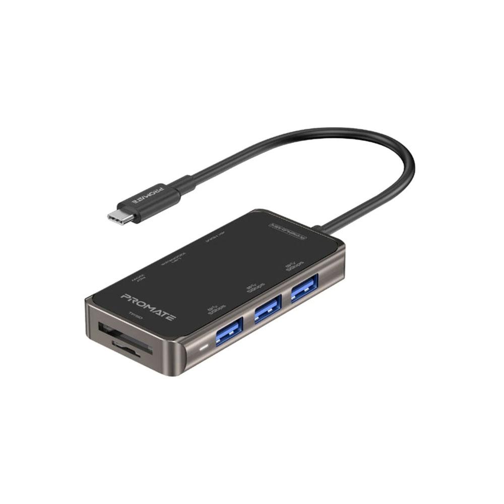 JIBGO - จิ๊บโก จำหน่ายสินค้าหลากหลาย และคุณภาพดี | ADAPTER/CONVERTER (อุปกรณ์แปลงสัญญาณ) PROMATE 8 IN 1 USB-C HUB PRIMEHUB-MINI